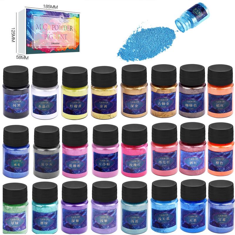 Resin Pigment Set - 24 Màu Nhựa Dính Thuốc Nhuộm