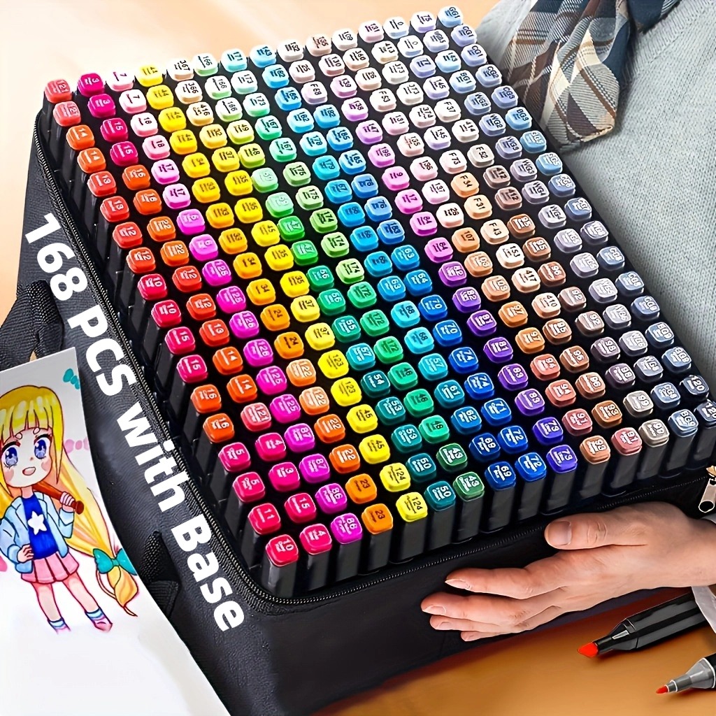 Copic Marker Sketch - 40/60/80/132/180/274 Colors Alcohol Drawing Markers Dual