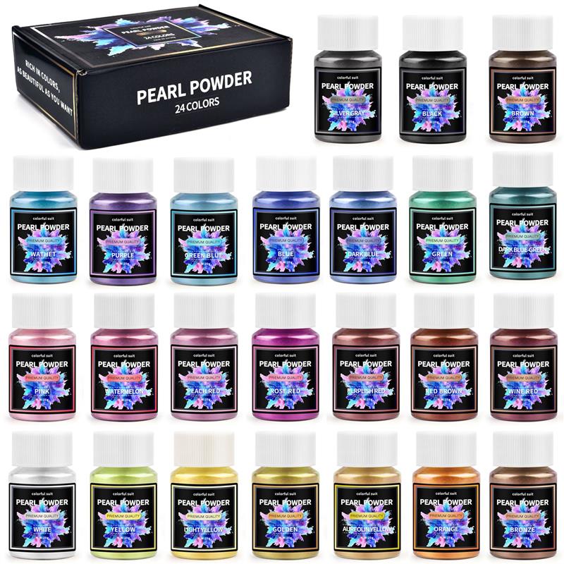 Resin Pigment Set - 6/24/30Colors Epoxy Resin Dye Mica Powder