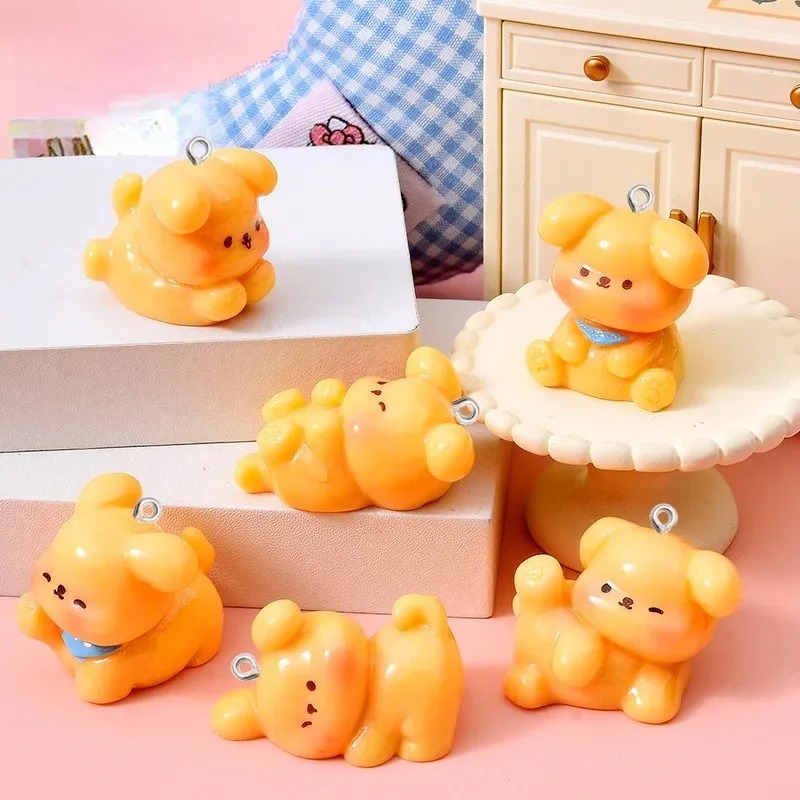 Resin Craft Projects - 10Pcs Cute Cartoon Dog Acrylic Resin