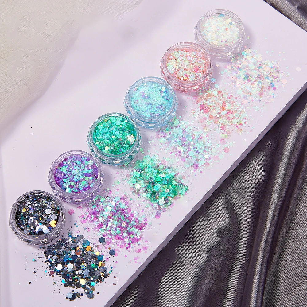 6Colors/Set Resin Sparkling Se - đánh giá và giá Resin Glitter Pack