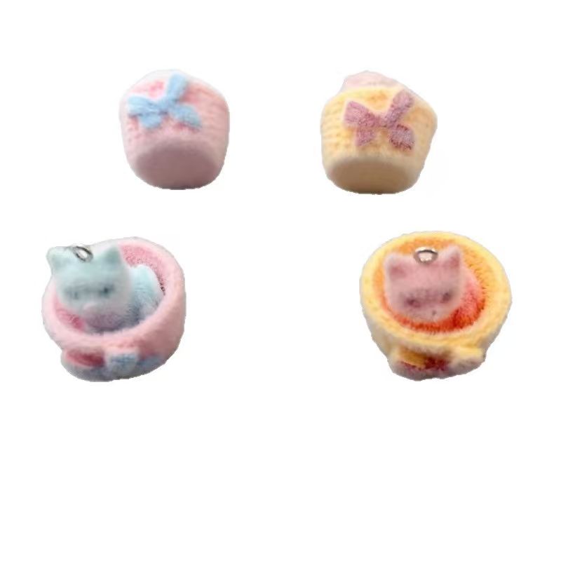 4pcs 3D plush resin cat pendan - đánh giá và giá Resin Craft Projects