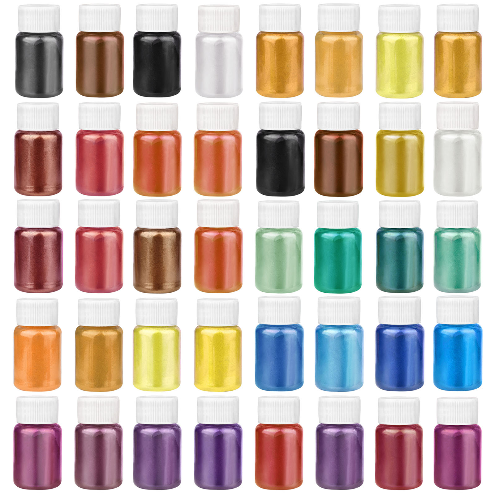 4 Colors/Set Pearlescent Powde - đánh giá và giá Resin Pigment Set