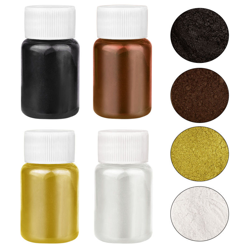 4 Colors/Set Pearlescent Powde - đánh giá và giá Resin Pigment Set
