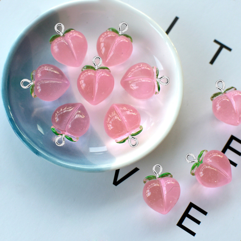 10Pcs New Transparent Peach Fl - đánh giá và giá Resin Craft Projects