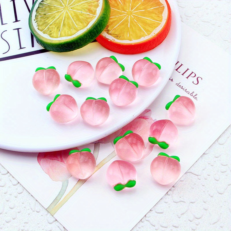 10Pcs New Transparent Peach Fl - đánh giá và giá Resin Craft Projects