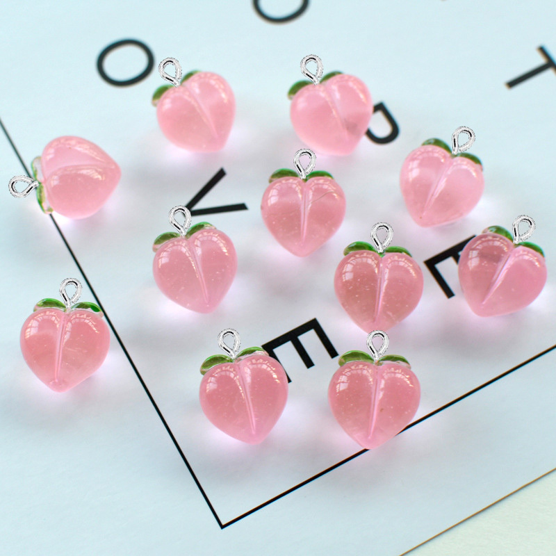 10Pcs New Transparent Peach Fl - đánh giá và giá Resin Craft Projects