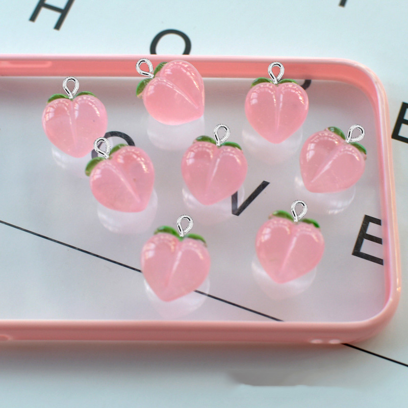 10Pcs New Transparent Peach Fl - đánh giá và giá Resin Craft Projects