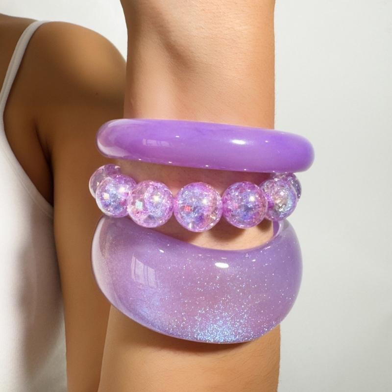 P9FE Gói 1 Bộ Vòng tay bằng nh - đánh giá và giá Resin Glitter Pack