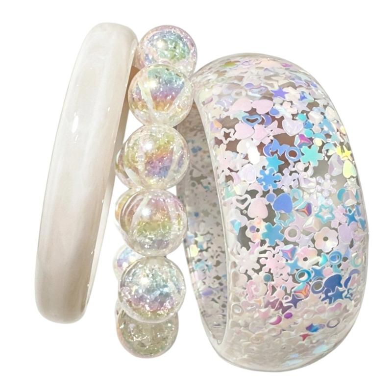 P9FE Gói 1 Bộ Vòng tay bằng nh - đánh giá và giá Resin Glitter Pack