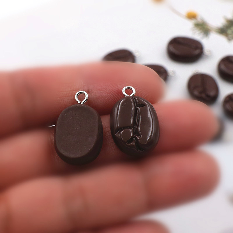 10pcs Coffee Beans Resin Penda - đánh giá và giá Resin Craft Projects