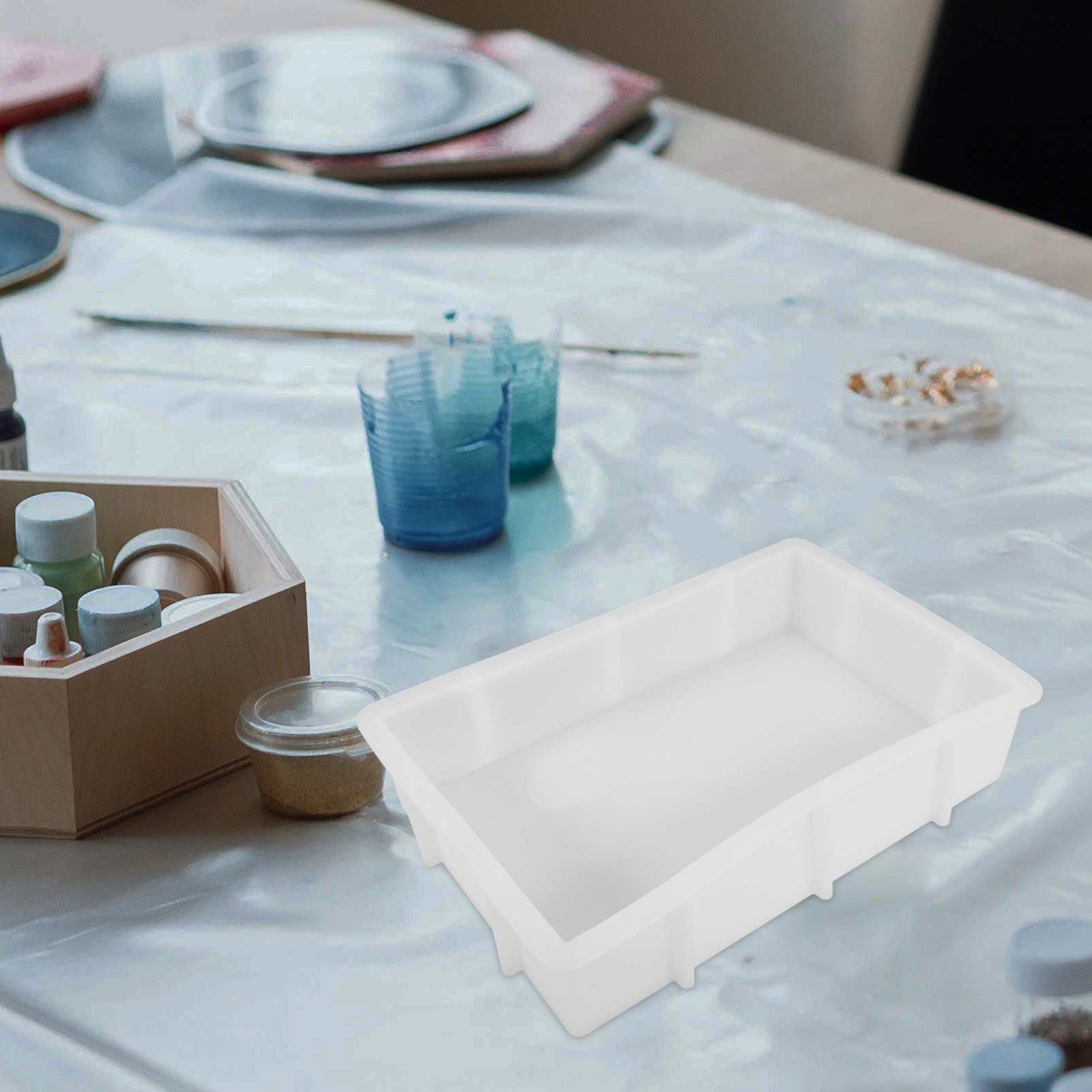 Large Rectangle Resin Silicone - đánh giá và giá Silicone Mold Tray