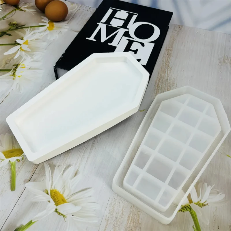 Halloween Coffin Resin Mold Tr - đánh giá và giá Serving Tray Mold