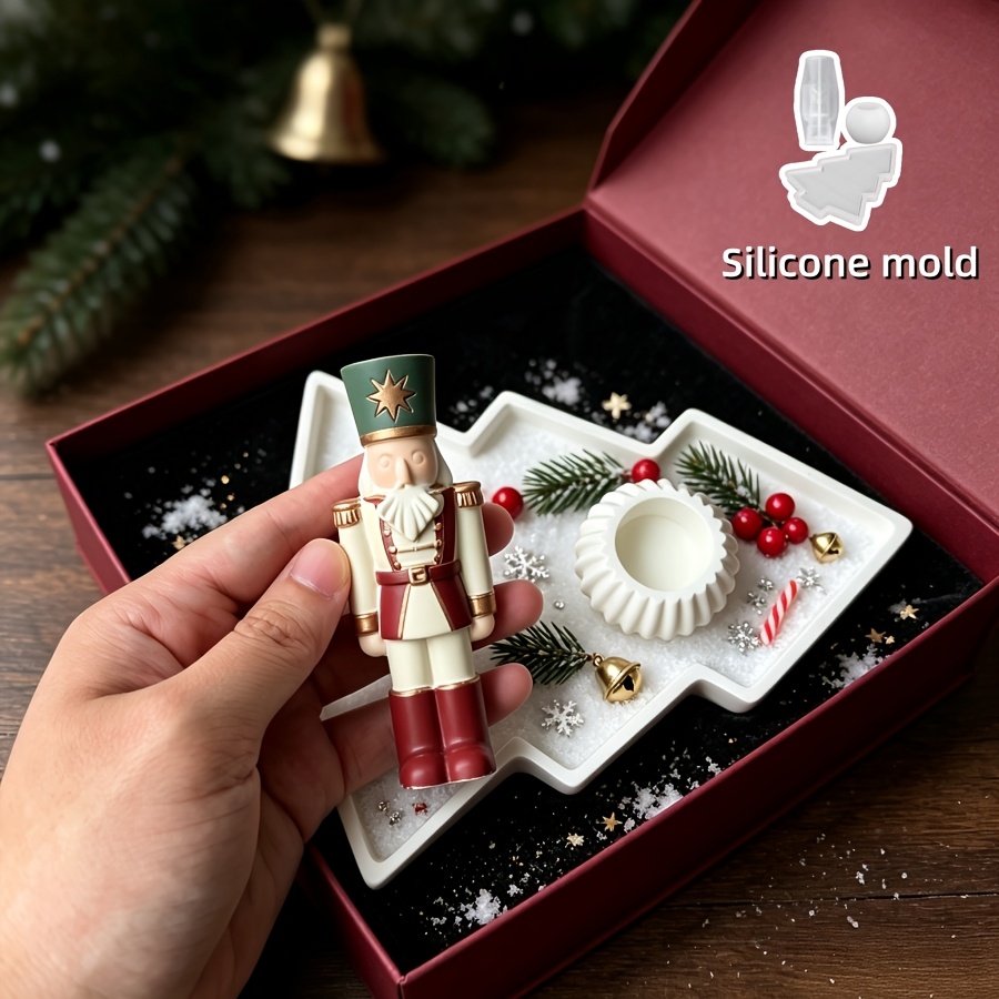 3pcs Nutcracker Soldier Spheri - đánh giá và giá Silicone Mold Tray