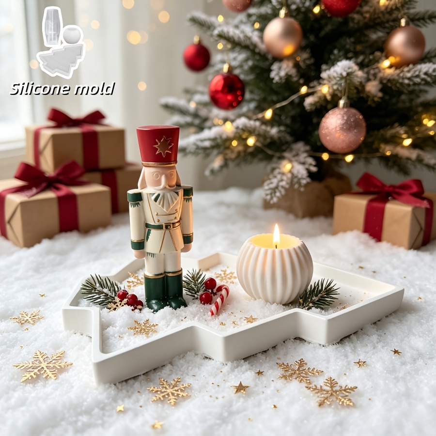 3pcs Nutcracker Soldier Spheri - đánh giá và giá Silicone Mold Tray