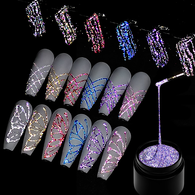 6Pcs/Set Reflective Glitter Sp - đánh giá và giá Resin Glitter Pack