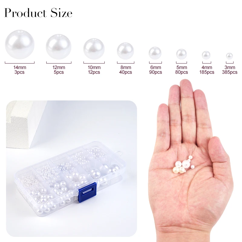 800pcs Artificial Faux Pearl R - đánh giá và giá Crafting Resin