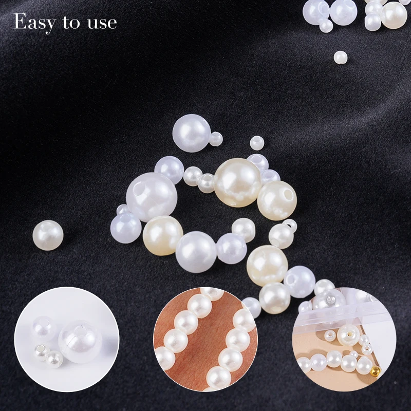 800pcs Artificial Faux Pearl R - đánh giá và giá Crafting Resin