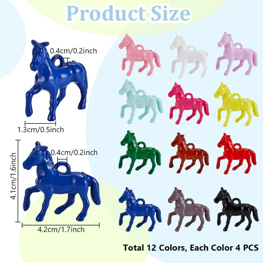 48pcs Opaque Acrylic Pendants  - đánh giá và giá Crafting Resin