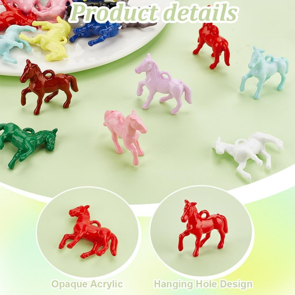 48pcs Opaque Acrylic Pendants  - đánh giá và giá Crafting Resin