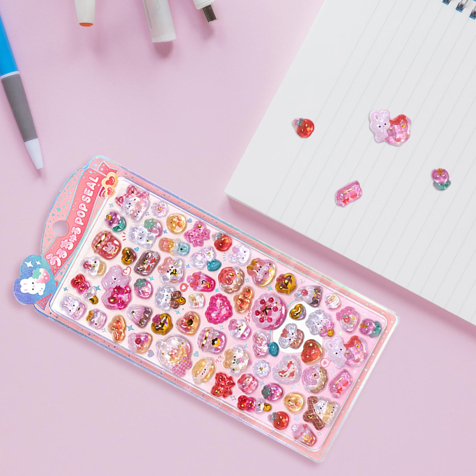 Cute Sticker Pack 3D Glitter S - đánh giá và giá Resin Glitter Pack