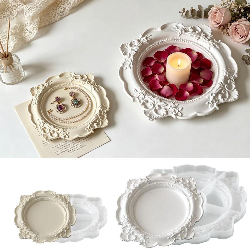 1Pcs Vintage Baroque Relief Si - đánh giá và giá Silicone Mold Tray