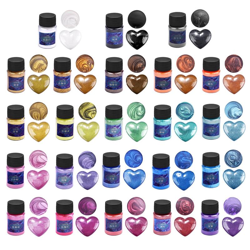24 Màu Nhựa Dính Thuốc Nhuộm M - đánh giá và giá Resin Pigment Set