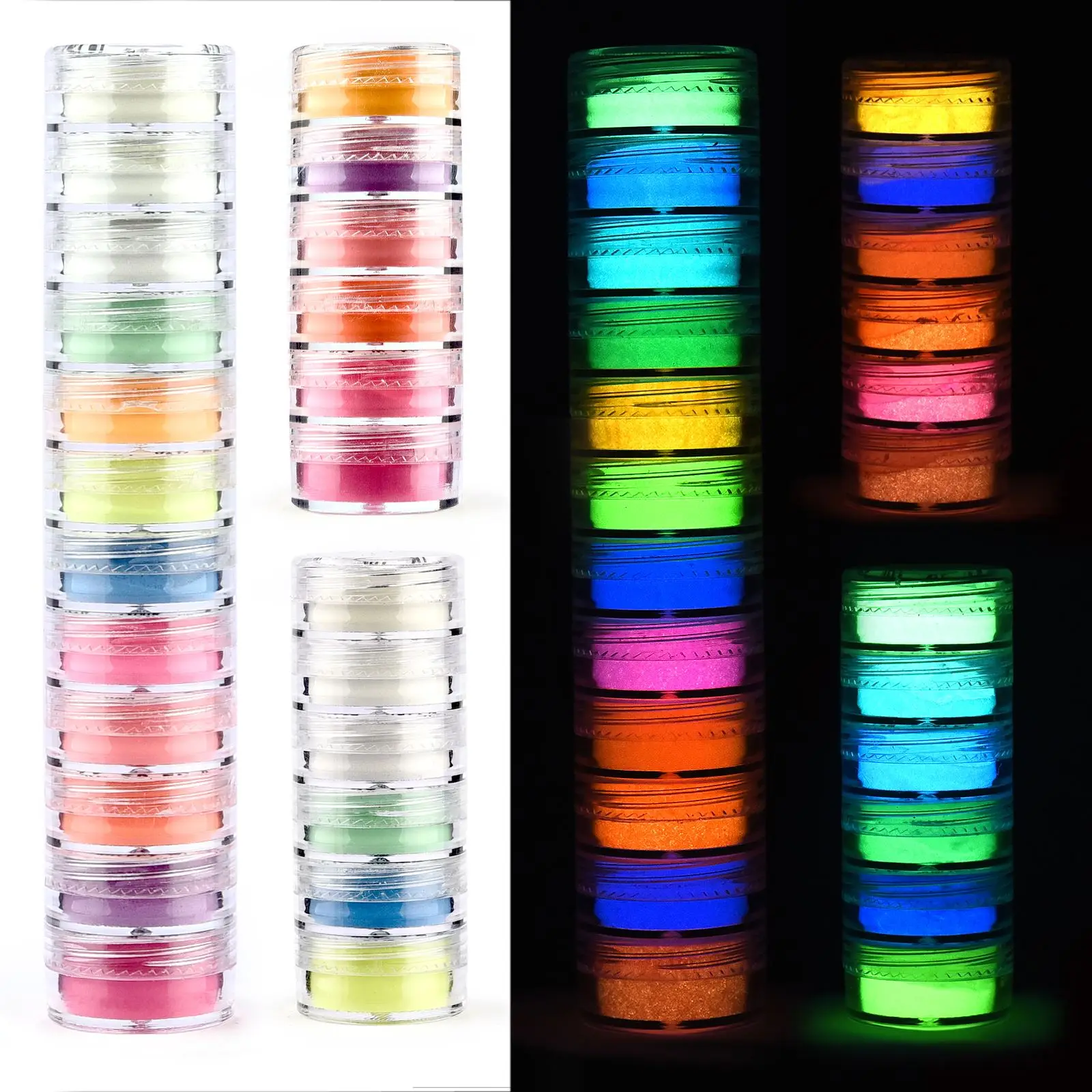 6 Colors/Set Luminous Powder R - đánh giá và giá Resin Pigment Set