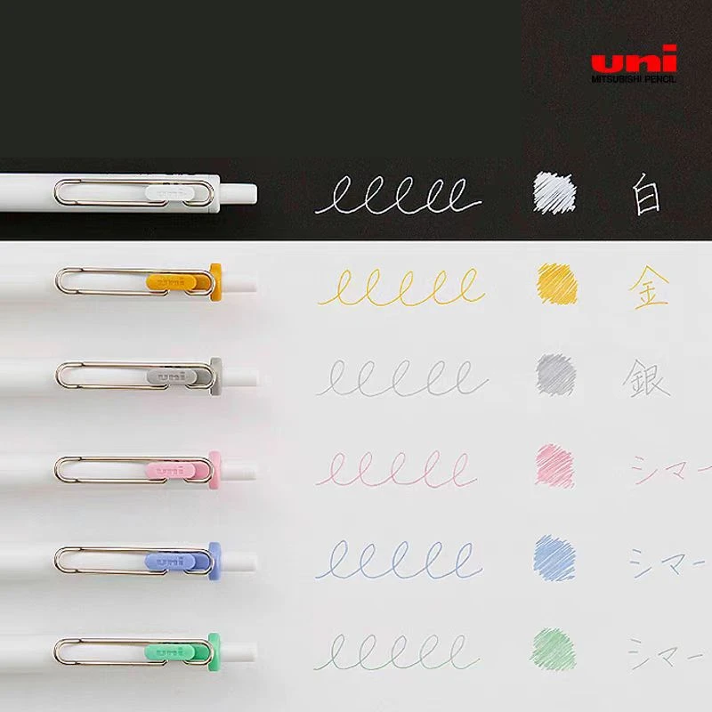 3pcs UNI Ball One Gel Pen Gold - đánh giá và giá Pentel Pen Energel