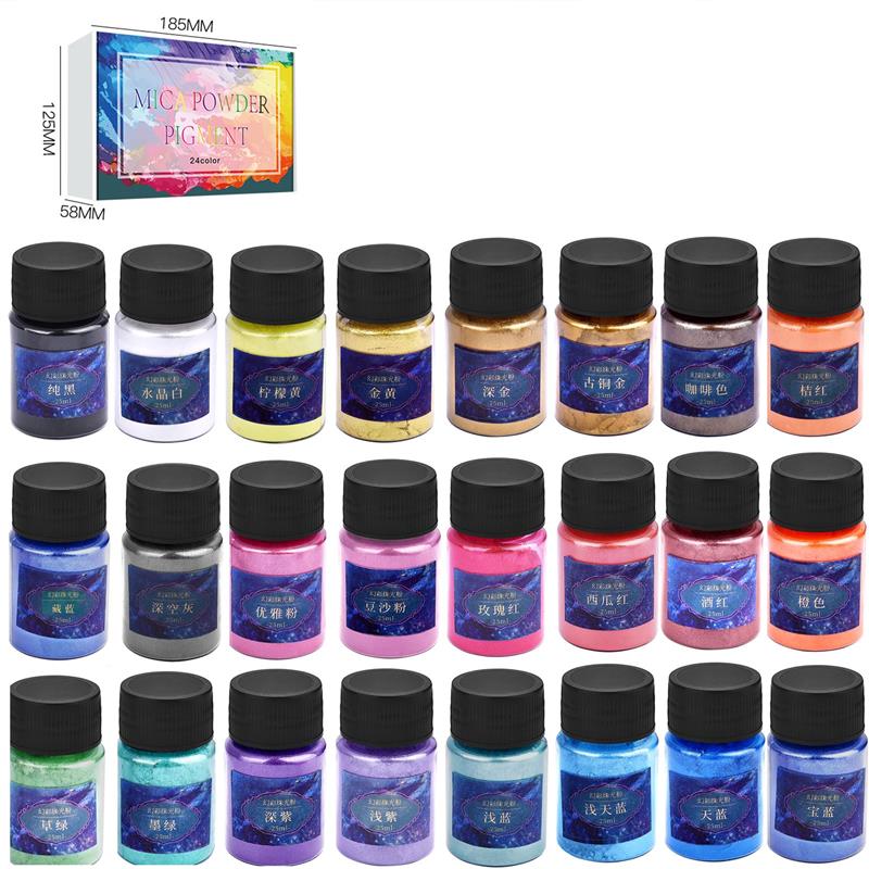6/24/30Colors Epoxy Resin Dye  - đánh giá và giá Resin Pigment Set