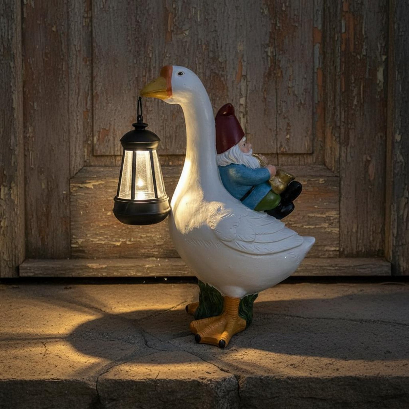 Gnome Riding Goose Statue Weat - đánh giá và giá Crafting Resin