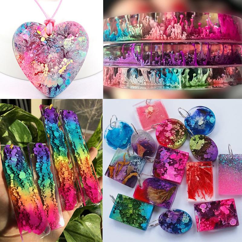 24 Màu 10Ml Nghệ Thuật Mực Rượ - đánh giá và giá Resin Dye Alcohol