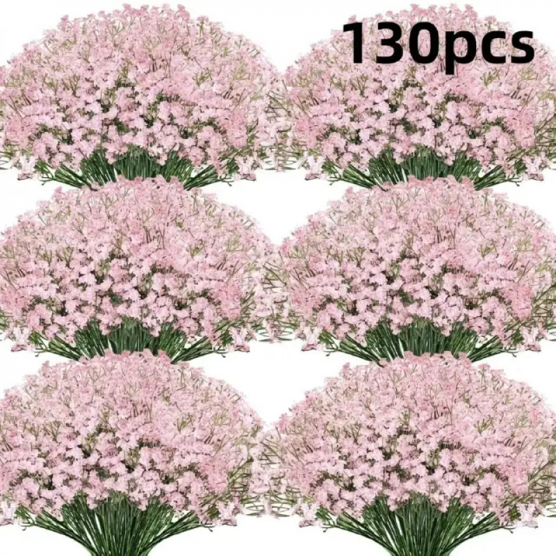 130-Stem Pink Gypsophila Artif - đánh giá và giá Dried Flower Bulk