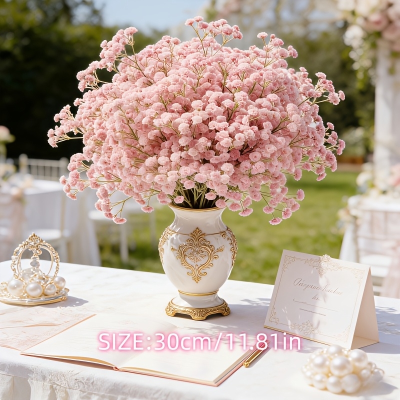 130-Stem Pink Gypsophila Artif - đánh giá và giá Dried Flower Bulk